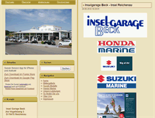 Tablet Screenshot of insel-garage.de